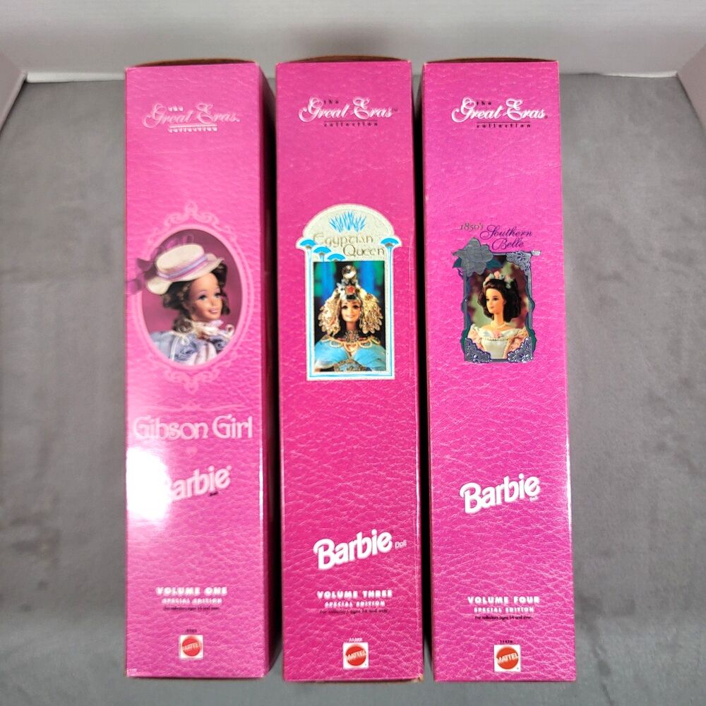 Mattel Barbie The Great Eras Collection Lot of 3 Gibson Egyptian Southern Belle